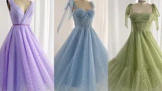 Making bling bling star tulle dresses collections  #fashion #dress #creative #sewing #prom