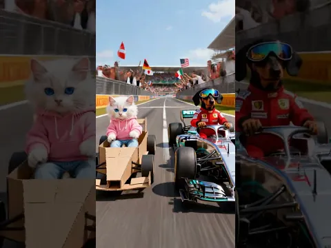 The Kitten Fought Hard… in the F1 Race