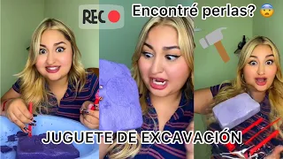 JUGUETE DE EXCAVACIÓN 😨 saqué perlas? 😳 CAROLATV
