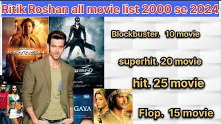 Hrithik Roshan all movie list 2000 se 2024 Tak#Hrithik Roshan#bollywoodnews