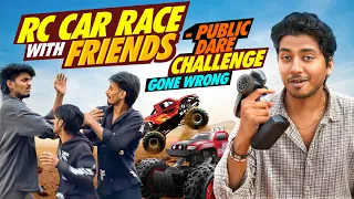 "RC Car Race With Friends - Public DareChallenge Gone Wrong 😂”