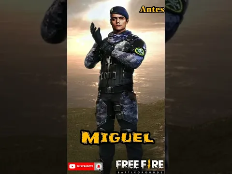 Cambio de imagen antes y ahora de Personajes de free fire en Latinoamérica Paloma,Maxim,Miguel 2022