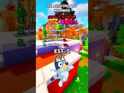 Si digo tu nombre, estás fuera!#bluey