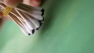 Allium Flower Painting | Cotton Swabs Acrylic Painting Technique #232