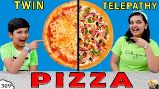 PIZZA TWIN TELEPATHY | Ep 309 | Aayu v/s Pihu Family Challenge | Aayu and Pihu Show