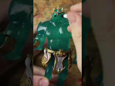 Sculpting Poseidon Underwater with Epoxy Resin!