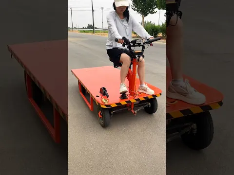 Watch This Powerful Flatbed Cart in Action – A Game-Changer for Heavy Loading #shortvideo
