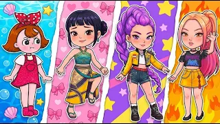 💖 Paper DIY 💖 La Aventura Verde de Seegi, Rumi y sus Amigos  🌱✨  KPOP Demon Hunters