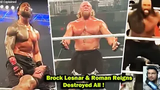 WWE Brock Lesnar VS John Cena & Roman Reigns VS Bron Breakker VS All Explained & Reaction Hindi/Eng