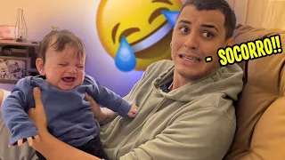 24 HORAS CUIDANDO DO MEU IRMÃO MAIS NOVO!! «deu ruim»