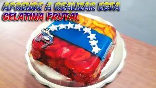 GELATINA TRICOLOR  BANDERA DE VENEZUELA