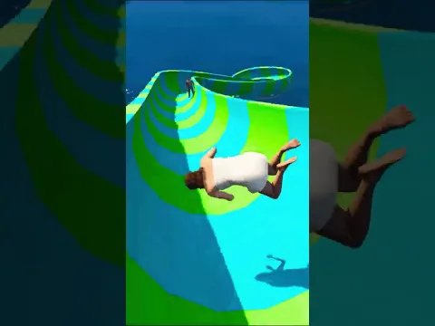 Amanda, Cow, Tracey & Michael Water Slide #1 #shorts