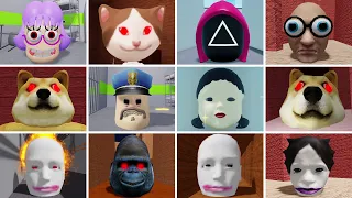 KITTY ZOO HEAD VS SQUID GAME HEAD VS BIG BARRY HEAD VS FLIPPA HEAD VS BIG WALKING HEAD ROBLOX