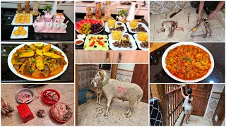 روتين عيد الأضحى 🐏 من القصبة شاركتكم الأجواء أحبابي فالغربة وفأرض الوطن/أطباق تقليدية/مادلان للقهوة