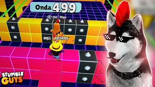 BATEMOS o RECORDE BR de ONDAS no BLOCK DASH INFINITO do STUMBLE GUYS!!🔥FOI INSANO...😱 ‹ MagLobao ›