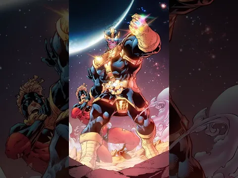 Thanos becomes the most powerful being! #thanos #marvel #comics #viral #shorts