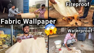 तूफानी वॉलपेपर || Fabric Wallpaper 😱 Wall Life India ‼️ Raipur Chhattisgarh