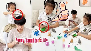My daughter actually cut off my hair to make a clay figurine. It's really a good use of it.