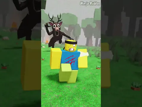 When the Werewolf help Noob in the forest ☠️ PT2 - Roblox 99 Nights in the Forest #robloxanimation