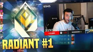 I Hit RANK 1 RADIANT in VALORANT!