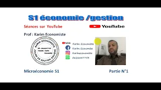 Microéconomie S1 Economie/Gestion Partie 1