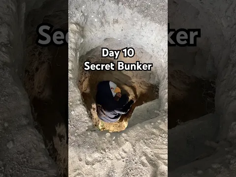 Day 10 digging a secret bunker with a spoon! #day1 #challenge #spoontobunker #spoon