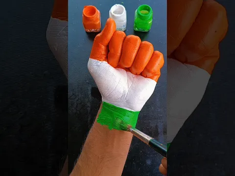 Hindustan Tiranga on Hand 🇮🇳 Love India 🥰 #shorts #viral #trending