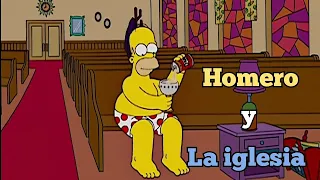 Homero Simpson profana la iglesia| Los Simpsons #telacuento