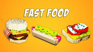 LEGO Stop-Motion Cooking 🍗🍟🍕