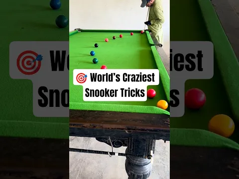🎯 World’s Craziest Snooker Tricks #snooker #fun