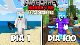 SOBREVIVI 100 DIAS en una ISLA DESIERTA en MINECRAFT HARDCORE 1.17 😱