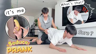 When Exercising, A Part Of My Suddenly Gets Bigger😲! Will My Boyfriend Notice? Couple Yoga Prank🤣