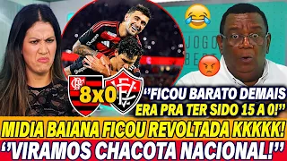 😂 MÍDIA BAIANA CUSPIU FOGO após FLAMENGO 8X0 VITORIA! olha oque eles FALARAM APÓS A GOLEADA!