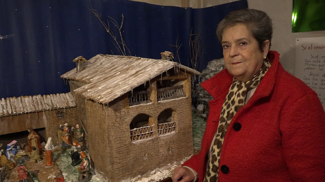 Nou pessebre de la Maria Riu a l’església de Prats de Lluçanès