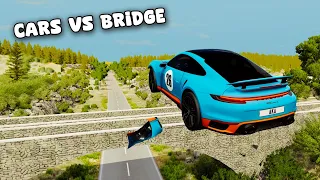 Cars vs Bridge ↗️ - BeamNG Drive