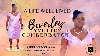 A LIFE WELL LIVED - BEVERLEY YVETTE CUMBERBATCH