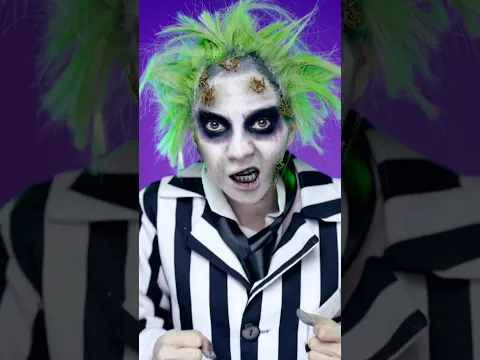 Nos maquillamos de BEETLEJUICE y LYDIA 🪲👰🏻😮‍💨