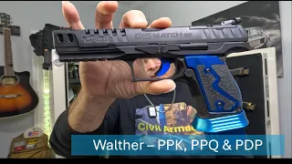 Walther PPK vs PPQ Q5 Match vs PDP PRO 🔥 Historia y Evolución de una Leyenda Alemana