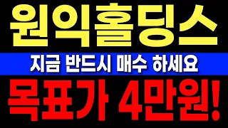 [원익홀딩스 주가전망] 원익홀딩스 보유자 및 신규 주주 필독! 주가 4만 원 고지 향해 수직 상승합니다!