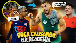 BOCA DE 09 QUEBRANDO A ACADEMIA DO FELIPE FRANCO 😂  COM CEROL - ELE FICOU BRAVO