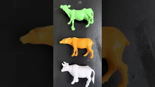 cow, buffalo, pig, crab