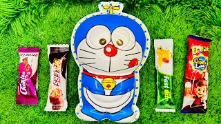 ASMR : Most Popular Candys | some lots of colorful rainbow lollipop candy | unpacking chocolate eat