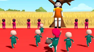 el juego del calamar 🔴🟢 3D / jugaremos muévete luz verde🚷