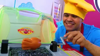 O dia de churrasco com brinquedos