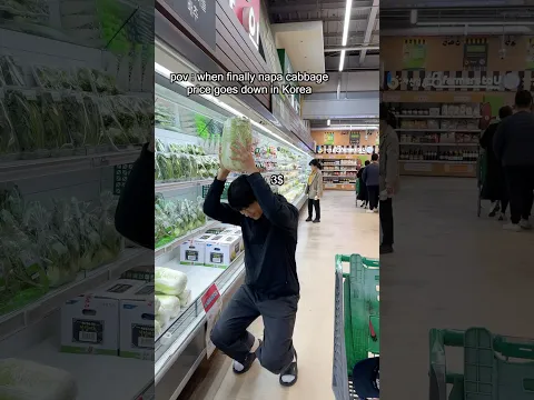 Price goes down and kimchi season is coming
