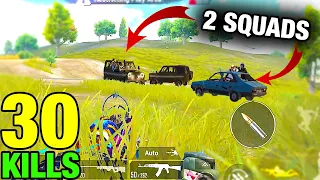 OMG!!! 2 SQUADS RUSH ME | BGMI 30 KILLS SOLO vs SQUAD