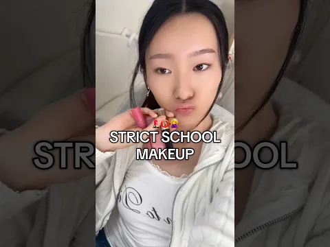 STRICT SCHOOL MAKEUP (or strict parent) 🚫 sorry i was sick!! #strictparents #school #makeuptutorial