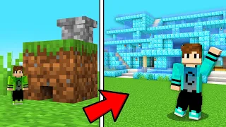 Evoluí CASA de POBRE até CASA de MILIONÁRIO no Minecraft!
