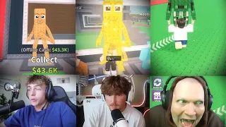 EVERY Youtubers FIRST TIME PLAYING Steal A Brainrot... #stealabrainrot