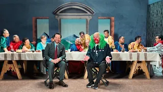 Brozo y Loret en la última cena de la 4T